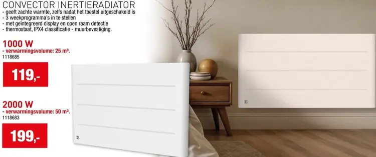 Promotie: Convector inertieradiator