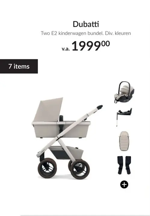 Aanbieding: Two E2 kinderwagen bundel