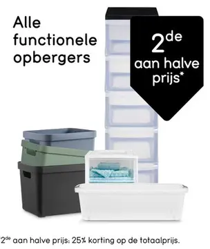 Aanbieding: Alle functionele opbergers