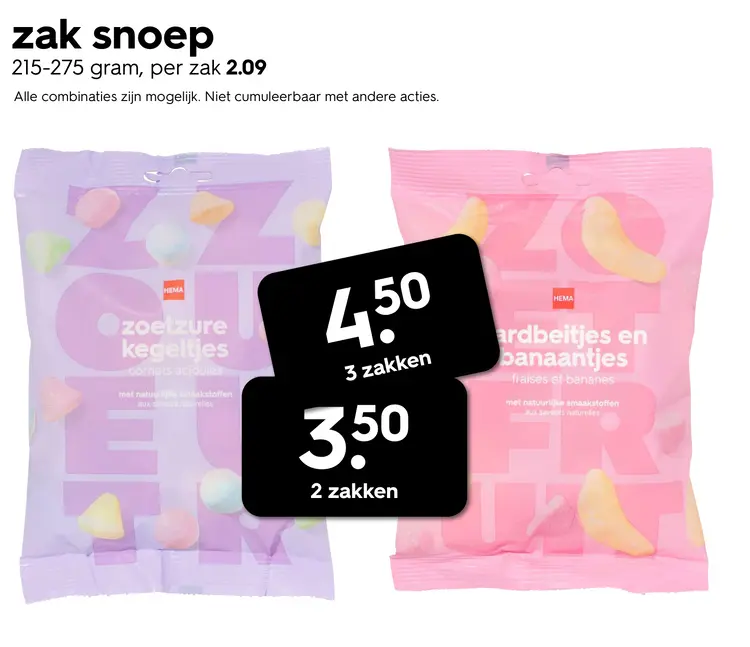 Promotie: zak snoep