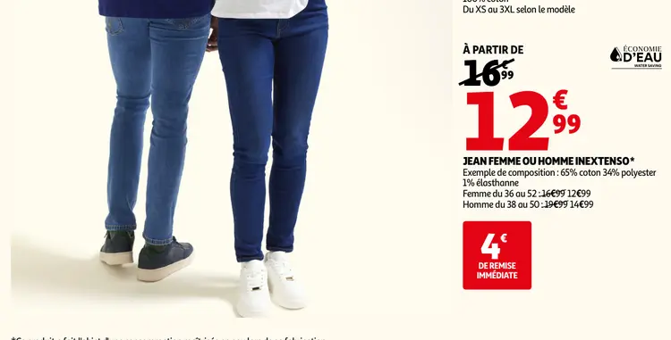Promotie: Jean Femme ou Homme inextenso