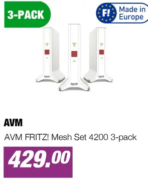 Aanbieding: AVM FRITZ! Mesh Set 4200 3-pack