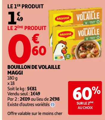 Offre: Bouillon de volaille