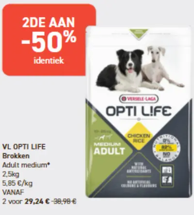 Promotie: VL OPTI LIFE Brokken Adult medium