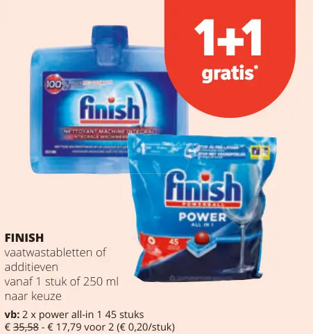 Promotie: Vaatwastabletten of additieven
