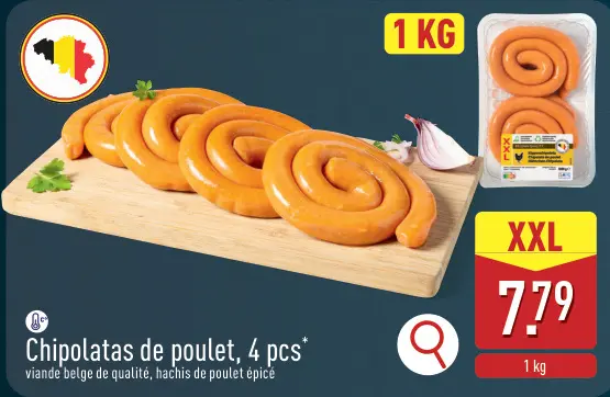 Offre: Chipolatas de poulet