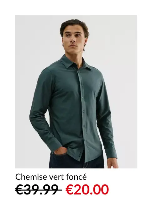 Offre: Chemise vert foncé