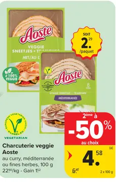Offre: Charcuterie veggie Aoste