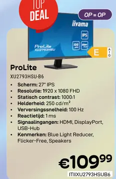 Aanbieding: ProLite XU2793HSU-B6