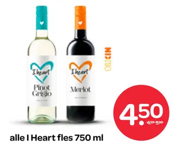Aanbieding: I Heart fles