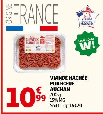 Offre: Viande hachée pur bœuf
