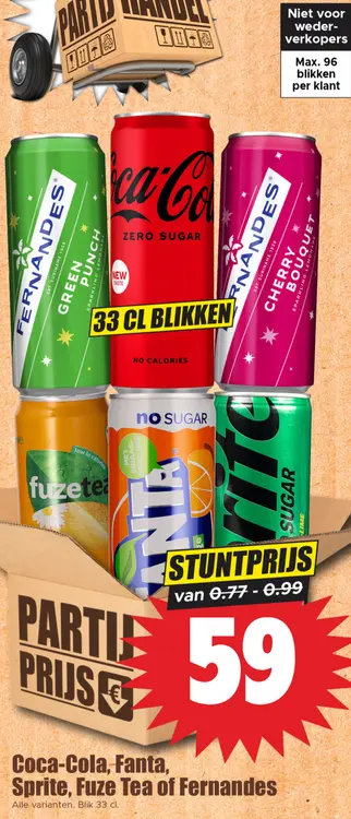 Aanbieding: 33 cl blikken