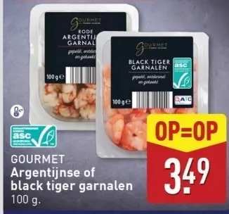 Aanbieding: Argentijnse of black tiger garnalen