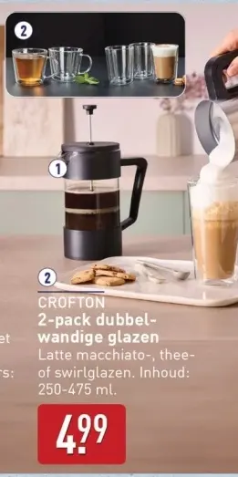 Aanbieding: 2-pack dubbelwandige glazen