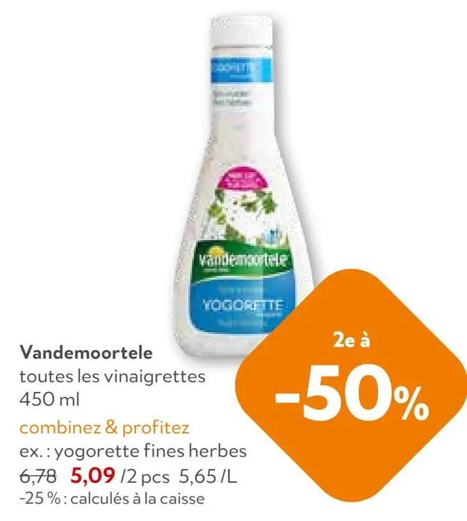 Offre: toutes les vinaigrettes