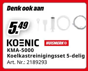 Promotie: KMA-5000 Koelkastreinigingsset 5-delig