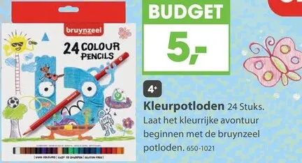 Aanbieding: Kleurpotloden 24 Stuks