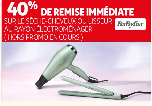 Offre: Sèche-cheveux ou lisseur