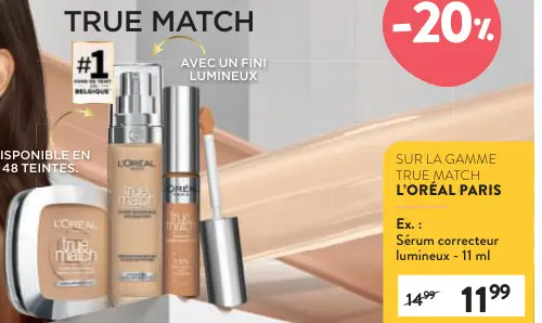Offre: Sérum correcteur lumineux