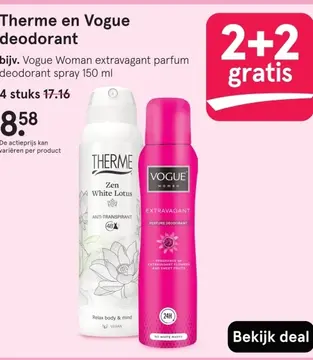Aanbieding: Therme en Vogue deodorant
