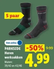 Aanbieding: Heren werksokken