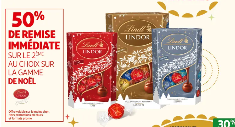 Offre: Lindt Lindor Christmas Range
