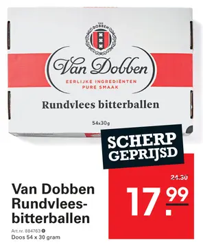 Aanbieding: Van Dobben Rundvlees- bitterballen