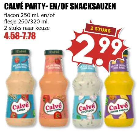 Aanbieding: Party- en/of snacksauzen