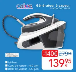 Offre: Générateur à vapeur EXPRESS