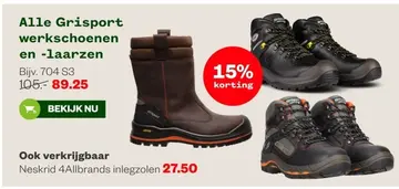Aanbieding: Grisport werkschoenen en -laarzen