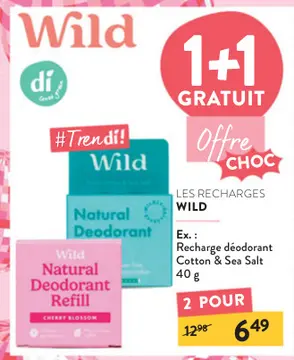 Offre: LES RECHARGES WILD