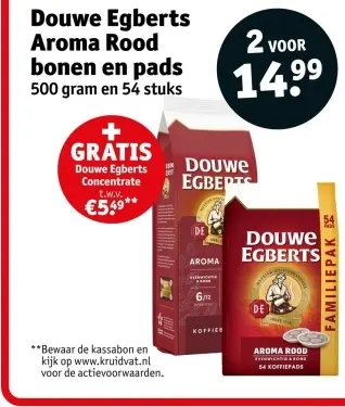 Aanbieding: Aroma Rood bonen en pads