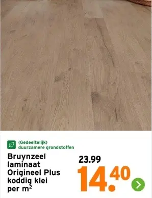 Aanbieding: Bruynzeel laminaat Origineel Plus koddig klei
