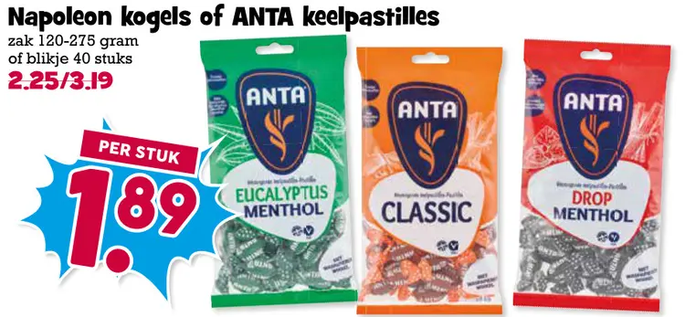 Aanbieding: Kogels of keelpastilles