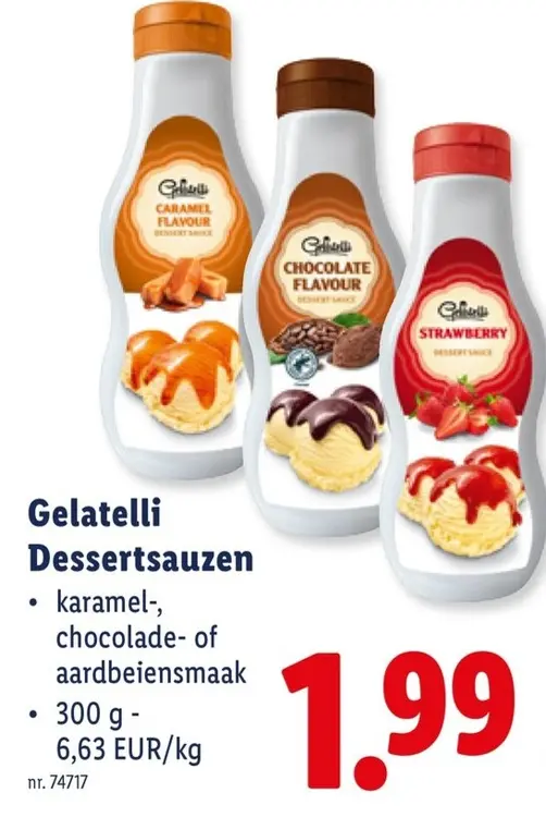 Promotie: Dessertsauzen