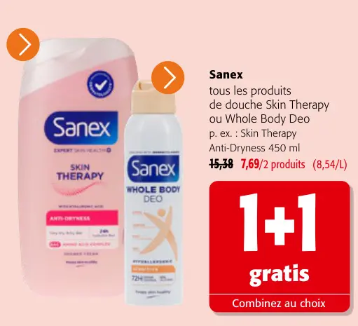 Offre: Tous les produits de douche Skin Therapy ou Whole Body Deo