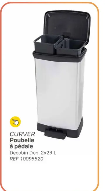 Offre: CURVER Poubelle à pédale