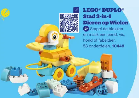 Aanbieding: DUPLO Stad 3-in-1 Dieren op Wielen