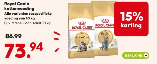 Aanbieding: kattenvoeding