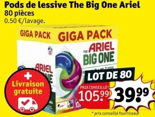 Offre: Pods de lessive The Big One