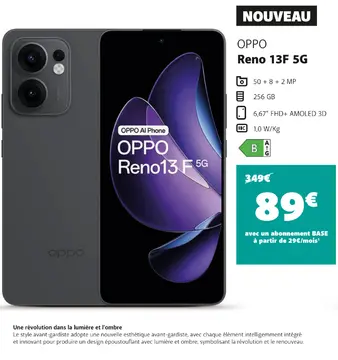 Offre: OPPO Reno 13F 5G