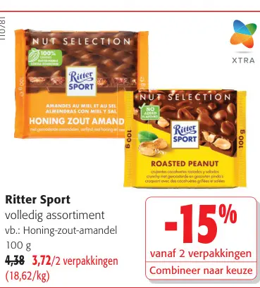 Promotie: Volledig assortiment chocolade