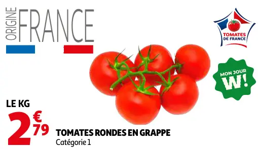 Promotie: Tomates rondes en grappe