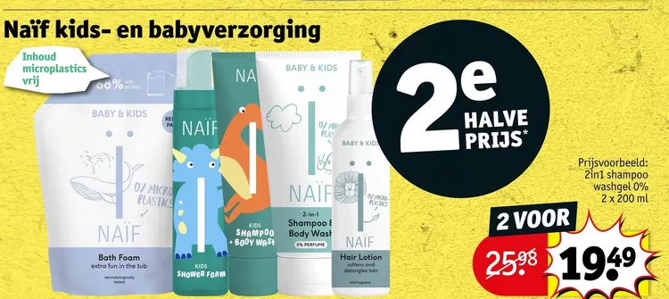 Aanbieding: Naïf kids- en babyverzorging