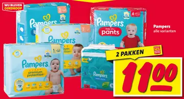 Aanbieding: Pampers alle varianten
