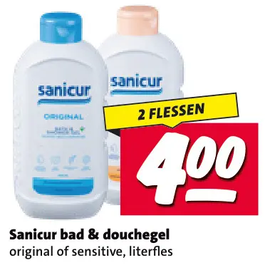 Aanbieding: Sanicur bad & douchegel