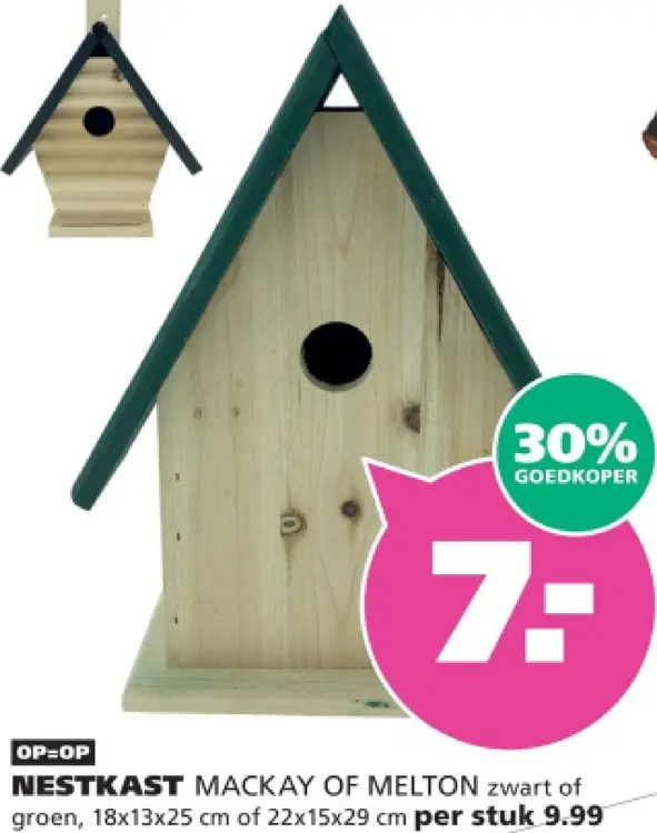 Aanbieding: Nestkast Mackay of Melton