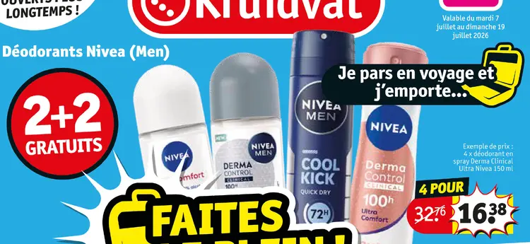 Offre: Déodorants Nivea (Men)