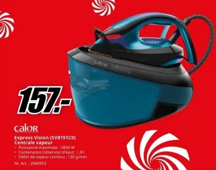 Offre: Express Vision (SV8151C0) Centrale vapeur