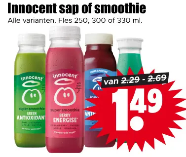 Aanbieding: Sap of smoothie